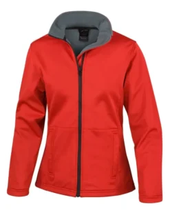 Giacca Softshell Donna Result Core nera antivento e traspirante