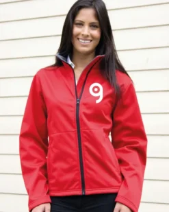 Giacca Softshell Donna Result Core nera antivento e traspirante