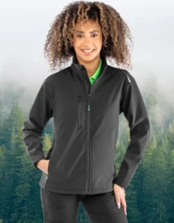 Giacca Softshell Donna 3 Strati Riciclata Antipioggia