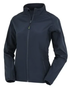 Giacca Softshell Donna TOPGREEN® Riciclata 2 Strati Slim Fit Nera