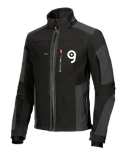 Giacca Soft Shell stretchnera antivento lavoro slim fit