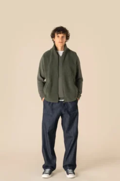 Giacca uomo senza maniche in sherpa