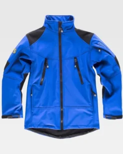 Giacca Workshell bicolore antivento impermeabile termica –