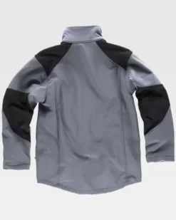 Giacca Workshell bicolore antivento impermeabile termica –