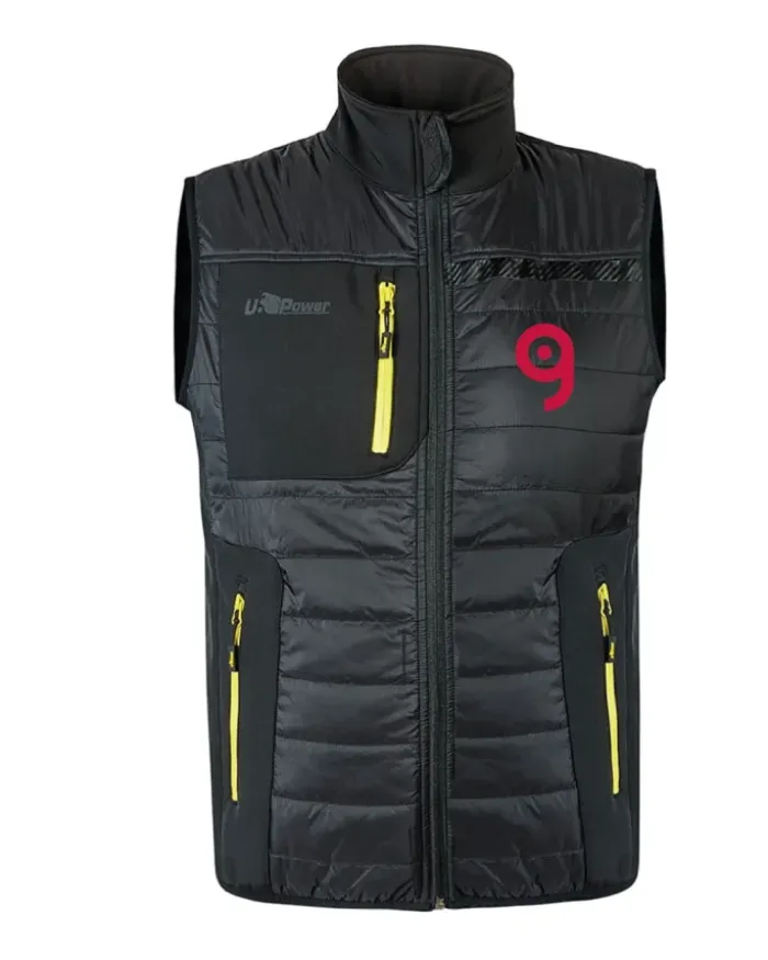 Gilet da lavoro imbottito Wall neroantivento