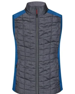 Gilet Donna Hybrid , pile mélange caldo, trapuntato