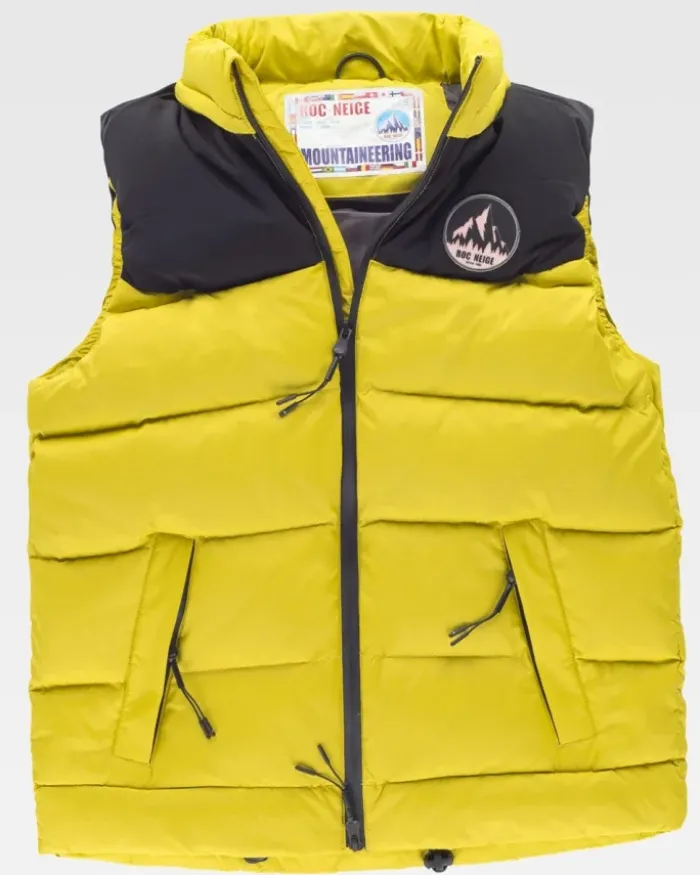 Gilet uomo imbottito con cappuccio personalizzabile per aziende