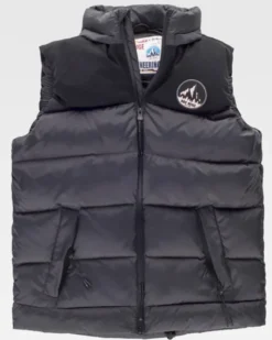 Gilet uomo imbottito con cappuccio personalizzabile per aziende