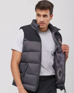 Gilet uomo imbottito con cappuccio personalizzabile per aziende