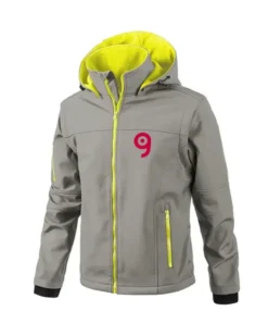 Giubbino softshell FLOYD uomo, impermeabile, cappuccio staccabile