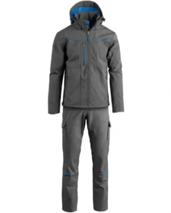 Giubbotto Softshell Tramontana Uomo + Pantalone levante AZ300 da lavoro, personalizzabile