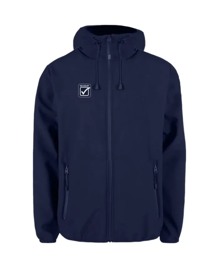 Giubbotto Softshell Unisex, Zip, Cappuccio, 100% Poliestere