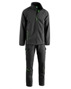 Giubbotto softshell uomo Maestrale + Pantalone levante AZ300 da lavoro, personalizzabile