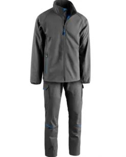 Giubbotto softshell uomo Maestrale + Pantalone levante AZ300 da lavoro, personalizzabile