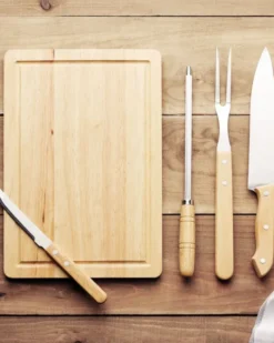 GRILLE Set 4 BBQ in acciaio e legno con custodia 36x24 cm