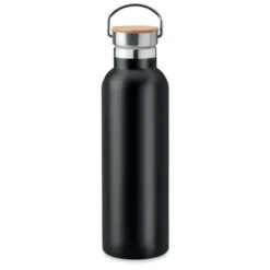 HELSINKI MED Thermos 750ml inox-bamboo, doppio strato, silver