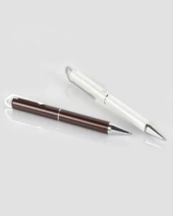 HOOK Penna a sfera bronzo lucido, meccanismo rotazione, blu