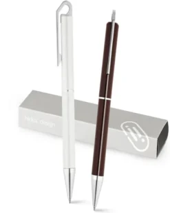 HOOK Penna a sfera bronzo lucido, meccanismo rotazione, blu