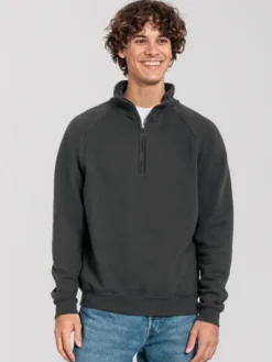 Iconic Premium Zip Neck Sweat