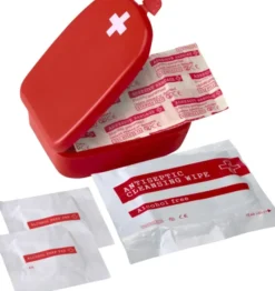 Kit di pronto soccorso mila | valigetta di plastica | rossa con croce bianca