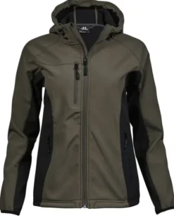 Ladies Hooded Lightweight Performance Softshell