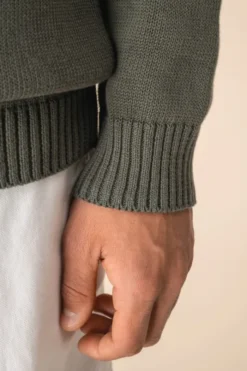 Maglione da uomo con colletto a polo
