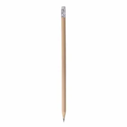 Matita HB in legno naturale 19cm con gommino colorato