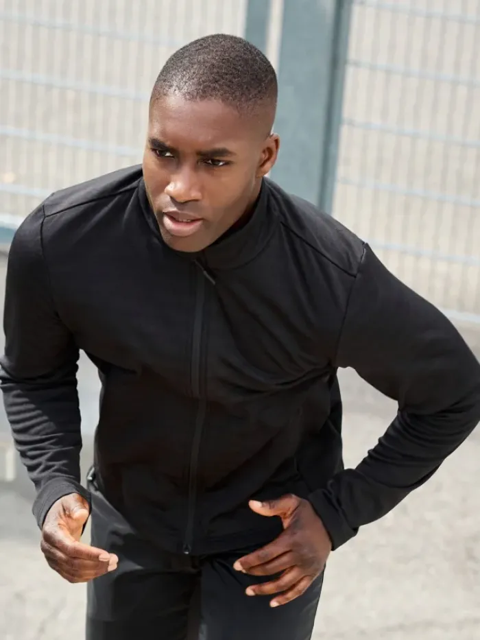 Men's sports structured fleece jacketgrs