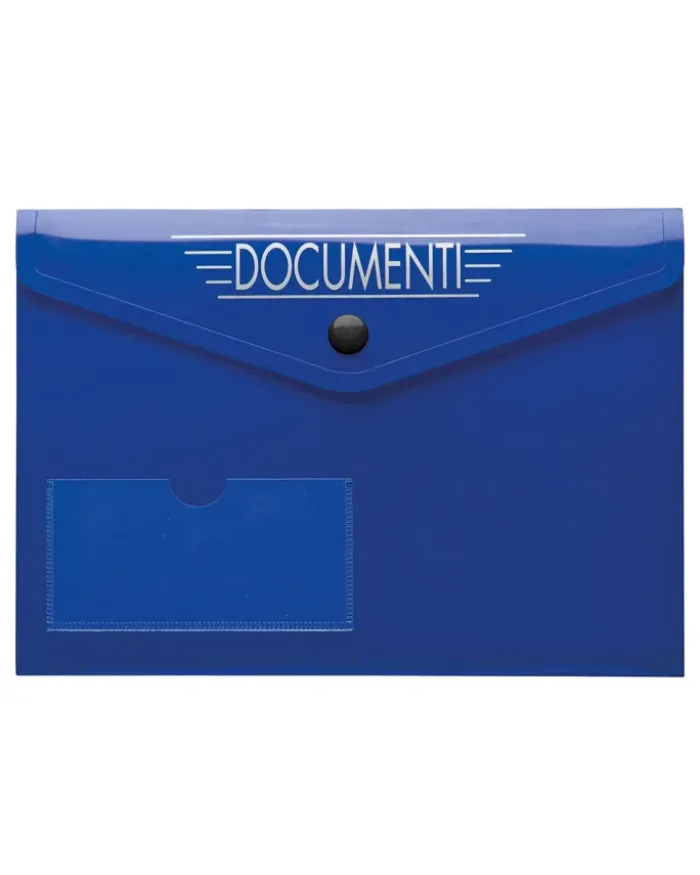 MICRI Busta Portadocumenti Auto PVC Nera 21,7x15,7 cm Tasca Tessera