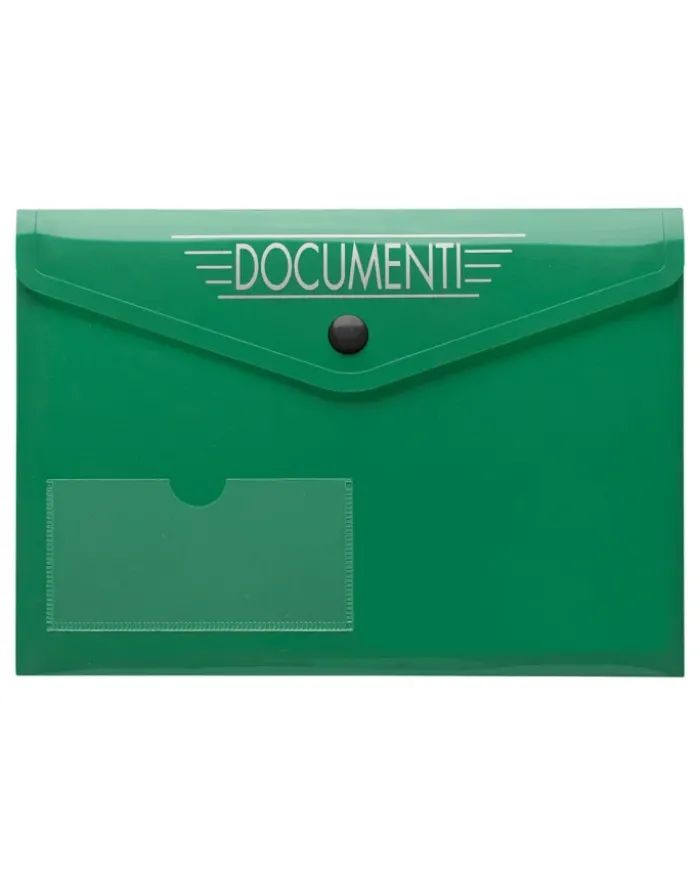 MICRI Busta Portadocumenti Auto PVC Nera 21,7x15,7 cm Tasca Tessera