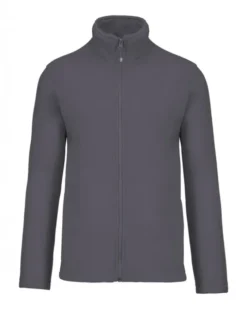 Micropile Uomo con Zip Intera, Anti-Pilling, 280g