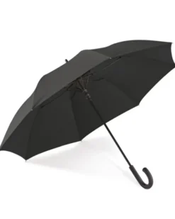 Ombrello Albert antivento apertura automatica, pongee nero 103cm