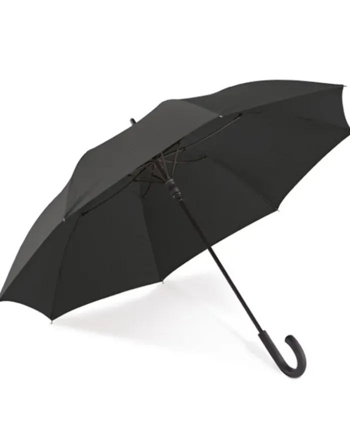 Ombrello Albert antivento apertura automatica, pongee nero 103cm