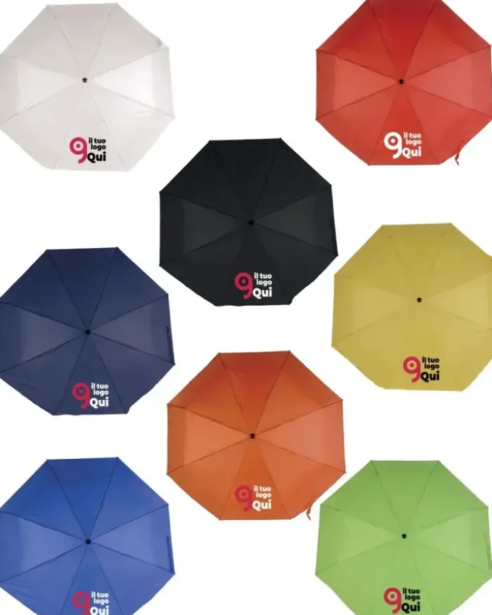 Ombrello manuale compatto con astuccio in poliestere