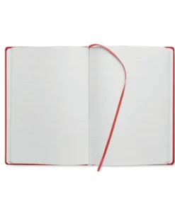 OURS Notebook A5 rigido PU, 200p riciclato, chiusura elastica