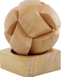 Palla da montare in legno DEXTERITY ROUND naturale 6 pezzi