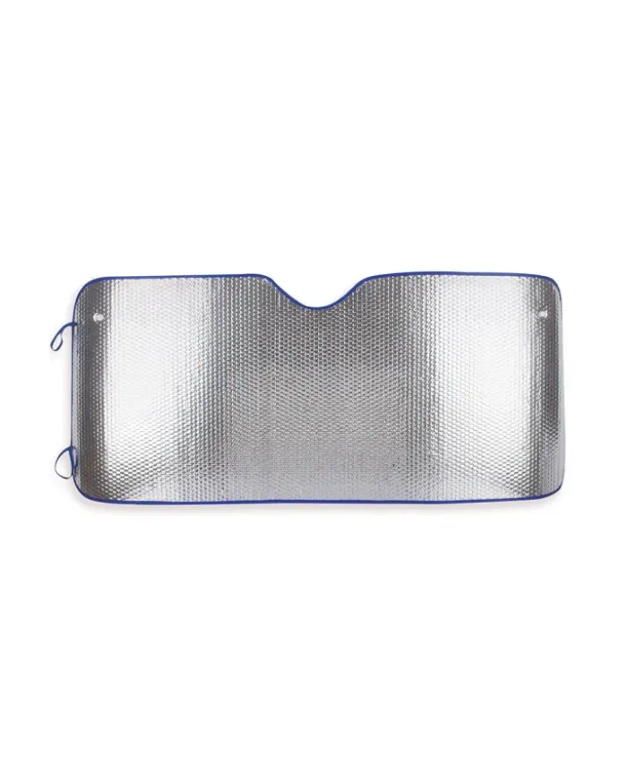 Parasole auto alluminio 130x60cm argento |resistente