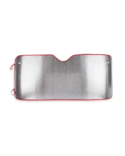 Parasole auto alluminio 130x60cm argento |resistente