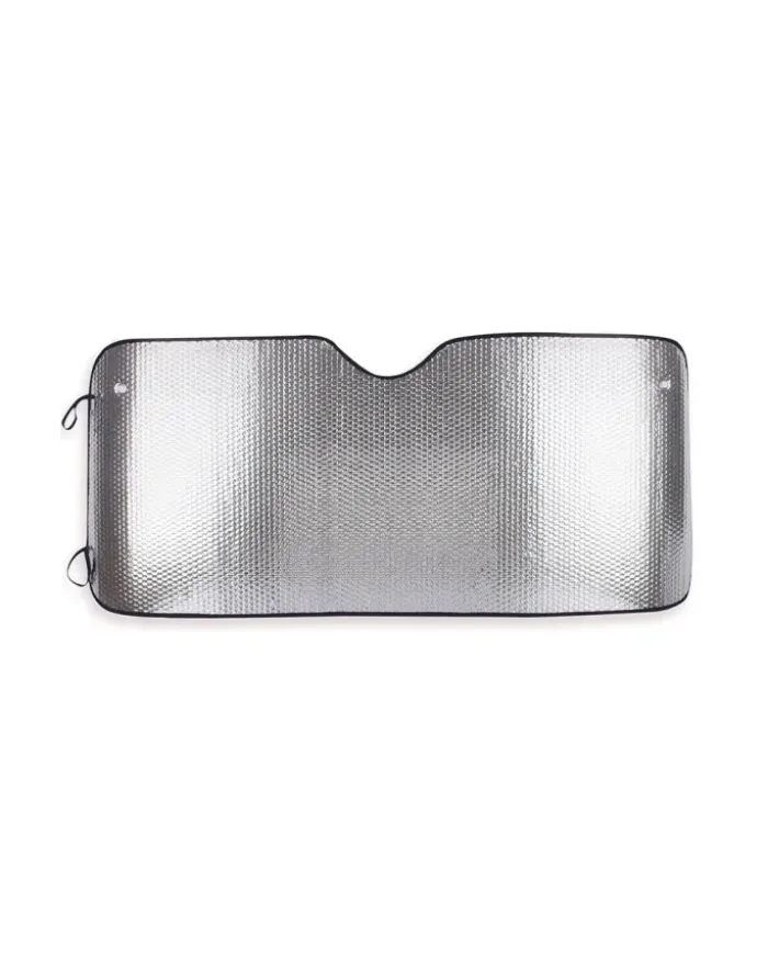 Parasole auto alluminio 130x60cm argento |resistente