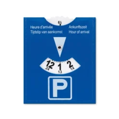 PARKCARD Disco Orario Blu in PVC 10x12 cm Resistente e Leggero