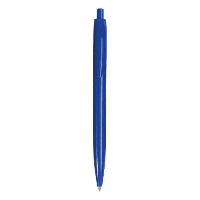 Penna a scatto Blu, corpo colorato, clip resistente
