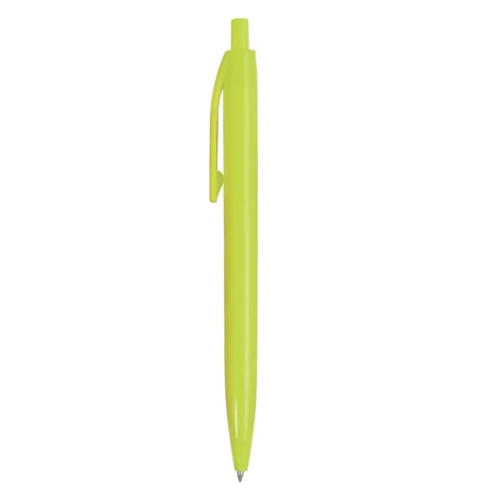 Penna a scatto Blu, corpo colorato, clip resistente