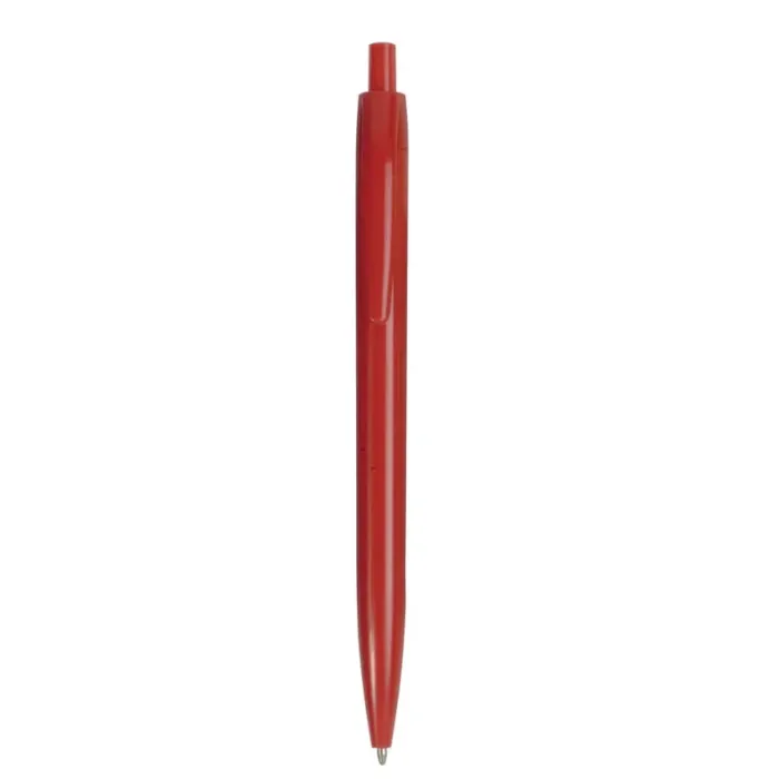 Penna a scatto Blu, corpo colorato, clip resistente