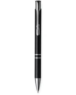 Penna a sfera in alluminio con refill nero pratica e resistente