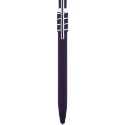 Penna a sfera in metallo ed alluminio con antistress fidget spinner