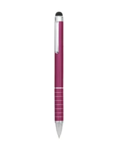 Penna touch Minox in alluminio, twist, dettagli argento