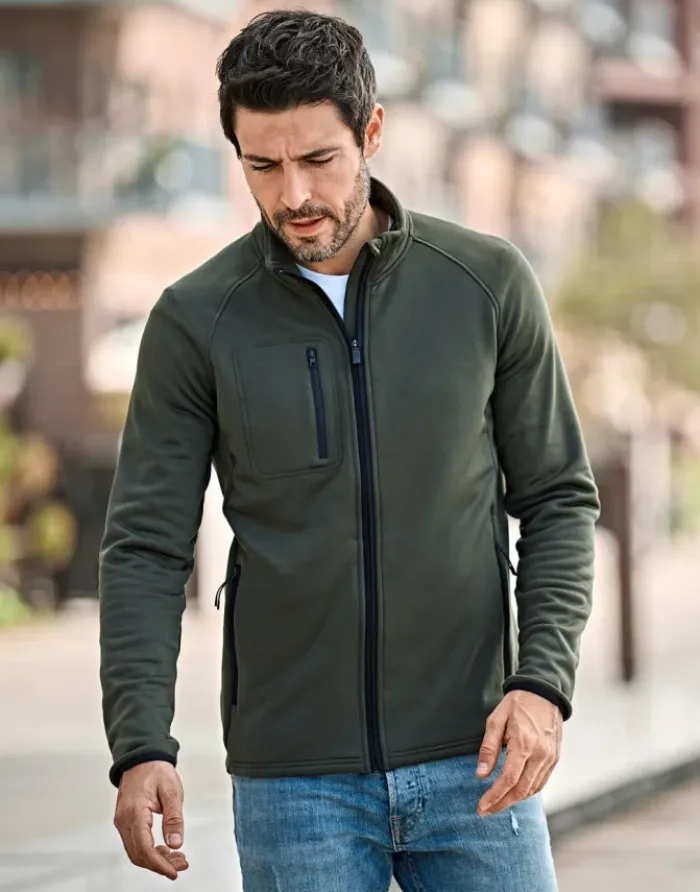 Pile Uomo StretchRegular Fit con Zip, Elastico e Tasche