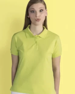 Polo donna piqué 100% cotone 180g