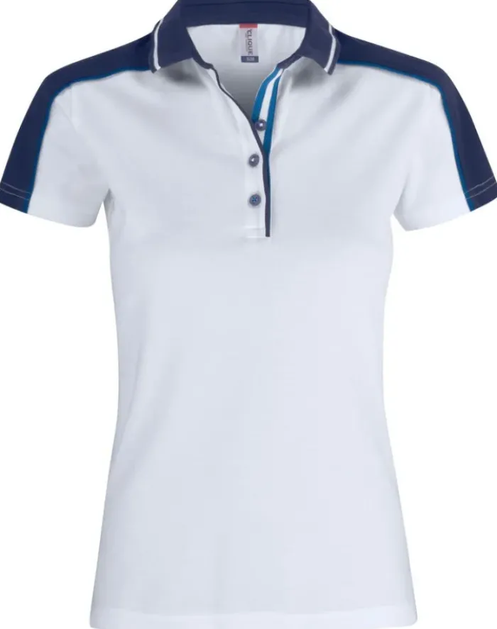 Polo Donna Pittsford Slim, 100% Cotone, Multicolore, >200g/m2