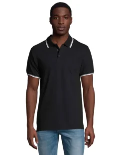 Polo uomogolf, 100% cotone, maniche corte, righe